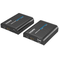 XtendLan HDMI přenos po LAN, vysílač a přijímač, UDP Multicast, 100Mbps@1080p, přenos USB, funkce KVM