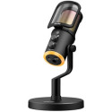 Genius MIC-S400U streamovací mikrofon, černá, RGB, USB-C