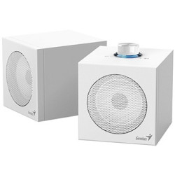 Genius reproduktory SP-HF300U, 4W, bílé, dřevěné