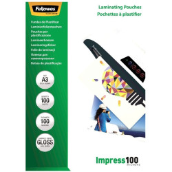 FELLOWES laminovací fólie formát A3 100 mic velikost 303x426 mm lesklé 100 pack