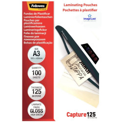 FELLOWES laminovací fólie formát A3 125 mic ImageLast velikost 303x426 mm lesklé 100 pack