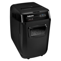 FELLOWES skartovač AutoMax 200 C křížový řez 4x38 mm objem koše 32 l certifikát NBÚ stupeň utajení P-4 (důvěrné)