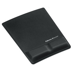 FELLOWES podložka pod myš a zápěstí Health-V Microban Lycra 230mm x 230mm x 19-35mm textilie paměťová pěna černá