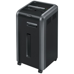 FELLOWES skartovač 225 Ci křížový řez 4x38 mm objem koše 60 l certifikát NBÚ stupeň utajení P-4 (důvěrné) černý