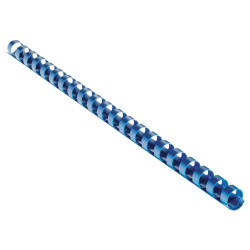 EUROSUPPLIES plastové hřbety formát A4 19mm modré 100 pack