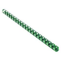 EUROSUPPLIES plastové hřbety formát A4 19mm zelené 100 pack