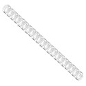 EUROSUPPLIES plastové hřbety formát A4 25mm čiré 50 pack
