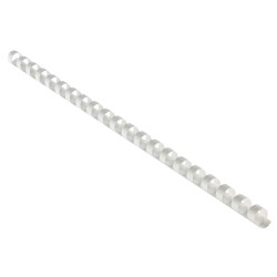 EUROSUPPLIES plastové hřbety formát A4 51mm bílé 50 pack