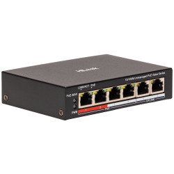 HiLook Powered by HIKVISION switch NS-0106P-45(B) 4x port 10 100 Mbps RJ45 ports PoE 2x 100 Mbps uplink