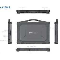 ONERugged N15A 15.6" rugged notebook, I5+16G+512G, 1920x1080, 1000cd m2, Win11 Pro (bez licenčního klíče)