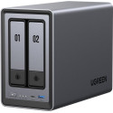 UGREEN NASync DXP2800 (4C IntelN100 3,4GHz 8GBRAM 2xSATA 2xM.2 1x2,5GbE 2xUSB2.0 2xUSB3.2 1xUSB-C HDMI)