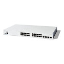 Cisco Catalyst 1200-24T-4X - Přepínač - L3 - inteligentní - 24 x 10 100 1000 + 4 x 10Gb Ethernet SFP+ - Lze montovat do rozvaděče