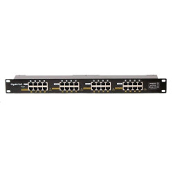 POE injektor aktivní pasivní - 16x 1 Gb s, stíněný panel, 802.3af at