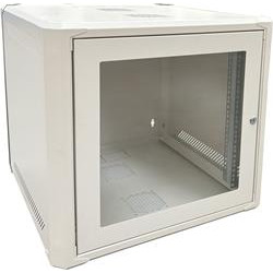 Conexpro jednodílný rozvaděč 19" 9U 600mm, FLAT PACK, skleněné dveře