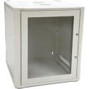 Conexpro jednodílný rozvaděč 19" 12U 600mm, FLAT PACK, skleněné dveře