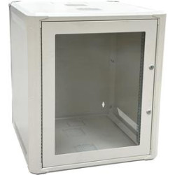Conexpro jednodílný rozvaděč 19" 12U 600mm, FLAT PACK, skleněné dveře