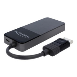 Delock DisplayPort 1.4 Splitter 1 x DisplayPort to 3 x HDMI MST - Rozdelovac video audio - 3 x HDMI - desktop