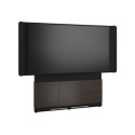 Middle Atlantic Forum - Stojan - pro LCD displej videokonferencní systém - 66", 3 prihrádky, tmavé provedení - uzamykatelný - vysokotlaký laminát (HPL), akustický filc (PET), MDF, ocel - asian night, cerná, uhlove šedá - velikost obrazovky: 90"-100" - montáž od podlahy ke stene - kompatibilní s TAA