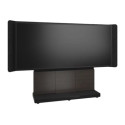 Middle Atlantic Forum - Stojan - pro LCD displej videokonferencní systém - 66", 3 prihrádky, tmavé provedení - uzamykatelný - vysokotlaký laminát (HPL), akustický filc (PET), MDF, ocel - asian night, uhlove šedá, cerná - velikost obrazovky: 105" - samostatne stojící - kompatibilní s TAA