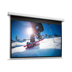 Da-Lite DescenderPro - Projection screen surface with motor and roller - zápustná stropní montáž - 162" (411 cm) - 16:10 - matne bílý
