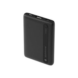 dbramante1928 re-charge - Power banka - 5000 mAh - 2 výstupní konektory (USB-C, USB) - na kabelu: USB-C - cerná