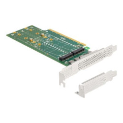 Delock - Radic úložište - bifurkace, 110 mm - M.2 NVMe Card - nízký profil - PCIe 4.0 x16