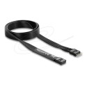Delock - Prodlužovací šnura audio - 9kolíková interní patice pro audio konektory na predním panelu (M) do 9kolíková interní patice pro audio konektory na predním panelu (F) - 1 m - cerná
