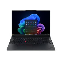 Lenovo ThinkPad E16 Gen 4 21YC - Copilot+ PC - Intel Core Ultra 7 - 355 až 4.7 GHz - Win 11 Pro - Intel Graphics - 16 GB RAM - 512 GB SSD TCG Opal Encryption 2, NVMe - 16" IPS 1920 x 1200 - Gigabit Ethernet - Wi-Fi 7, Bluetooth - černá - kbd: česká slovenská - s 3 roky podpory Lenovo Courier Carry-in