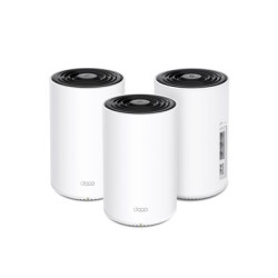 TP-Link Deco PX10 V1 - Systém WiFi - (3 routery) - up to 6,100 sq.ft - mesh 1GbE, HomePlug AV (HPAV) 2.0 - Wi-Fi 6 - Dual Band