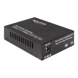 Delock Media Converter 1000Base-X to SFP - Konvertor médií s optickými vlákny - 1GbE - 1000Base-X - SFP (mini-GBIC) SFP (mini-GBIC)