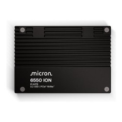 Micron 6550 ION - SSD - Enterprise - šifrovaný - 30.72 TB - interní - 2.5" - U.2 PCIe 5.0 x4 (NVMe) - SHA-512, FIPS 140-3 Level 2 - TCG Opal Encryption 2.02, Self-Encrypting Drive (SED) - kompatibilní s TAA (balení 10)