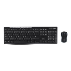 Logitech MK270 Wireless Combo - Klávesnice a sada myši - bezdrátový - 2.4 GHz - US mezinárodní