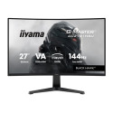 iiyama G-MASTER Black Hawk GC2781HSU-B1 - LED monitor - hraní her - zakrivená - 27" - 1920 x 1080 Full HD (1080p) @ 144 Hz - VA - 350 cd m? - 4000:1 - 1 ms - HDMI, DisplayPort - reproduktory - cerná
