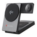 Verbatim Powerbanka Charge ,n, Go Qi2 5 9 12V, nabíjení telefonu,hodinek,Airpods, 32295, 10000mAh, magnetické připevnění, šedá