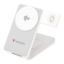 Verbatim Powerbanka Charge ,n, Go Qi2 5 9 12V, nabíjení telefonu,hodinek,Airpods, 32296, 10000mAh, magnetické připevnění, bílá
