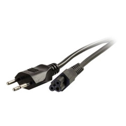 C2G Swiss Laptop Power Cord - Elektrický kabel - IEC 60320 C5 do SEV 1011 (M) - AC 250 V - 2 m - lisovaný - černá - Švýcarsko