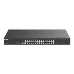 D-Link DGS 1250-28XP - Prepínac - L2+ - inteligentní - 24 x 10 100 1000 + 4 x 10 Gigabit SFP+ - Lze montovat do rozvadece - PoE+ (375 W)
