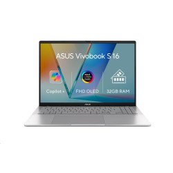 ASUS Vivobook S16 M3607GA-OLED012WZ 16" RAI7-445 16 GB 512 GB AMD Radeon W11H