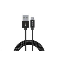 WG - Datový kabel Micro USB na USB-A, 1,2 metru, černá