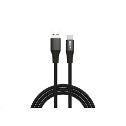 WG - Datový kabel Type-C na USB-A, 2 metry, 3 A, černá