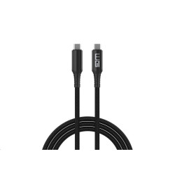 WG - Datový kabel Type-C na Type-C, 1 metr, 5 A, 240 W, 40Gbps, USB4, černá