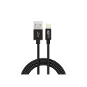 WG - Datový kabel Lightning na USB-A, 1 metr, černá