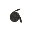 WG - Datový kabel Type-C na Type-C, 1 metr, 5 A, 240 W, magnetický samonavíjecí, černá