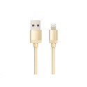 WG - Datový kabel Lightning MFI na USB-A, 1 metr, zlatá