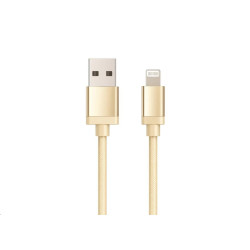 WG - Datový kabel Lightning MFI na USB-A, 1 metr, zlatá