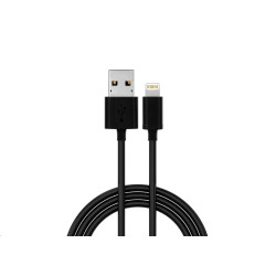 WG - Datový kabel Lightning MFI na USB-A, 2 metry, černá