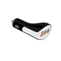 WG - Autonabíječka 3x USB-A, total 7.0 A ( QC 3,0 A + 2.0 A + 2.0 A ), černá