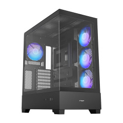 FSP M370-BA Midi Tower Transpar. Černá