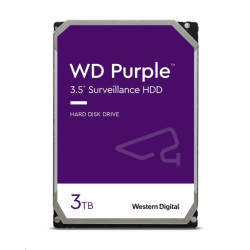 WD PURPLE WD33PURZ 3TB, SATA III 3.5", 256MB, 175MB s, Low Noise, CMR