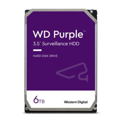 WD PURPLE WD64PURZ 6TB, SATA III 3.5", 256MB, 175MB s, Low Noise, CMR